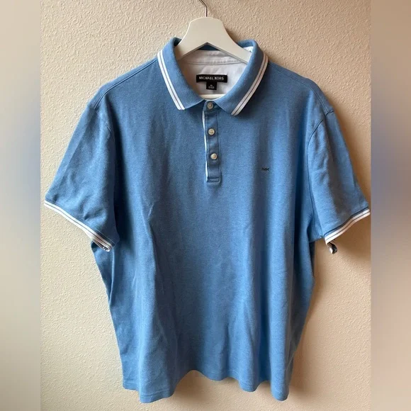EUC Men’s Michael Kors Greenwich Polo in Cerulean (Size:XL) - Picture 3 of 8